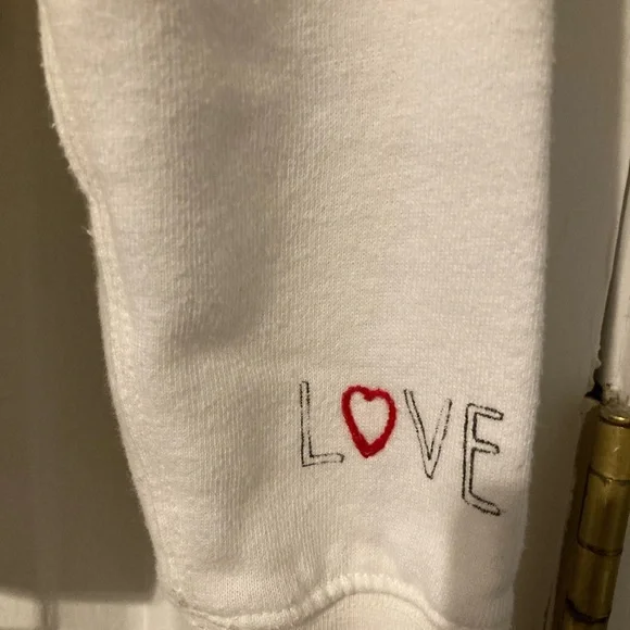 POLO Ralph Lauren White Kindness Graphic Hoodie Sz M - Picture 11 of 13